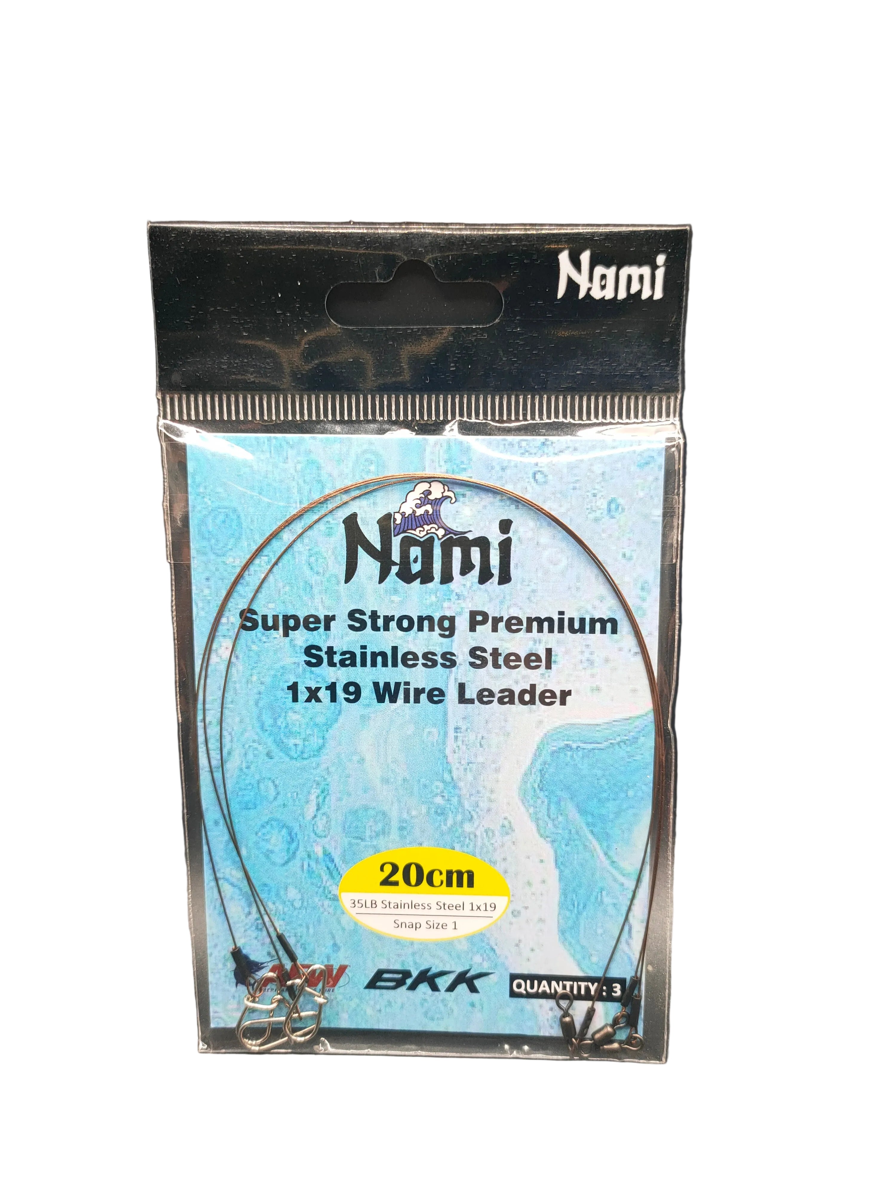 SS 1x19 WIRE LEADER  35LB -3PCS