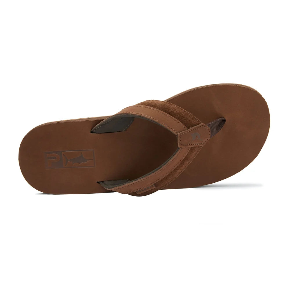 Mai Tai Leather Sandals Brown