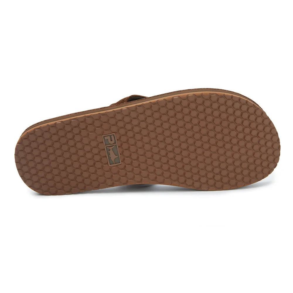 Mai Tai Leather Sandals Brown