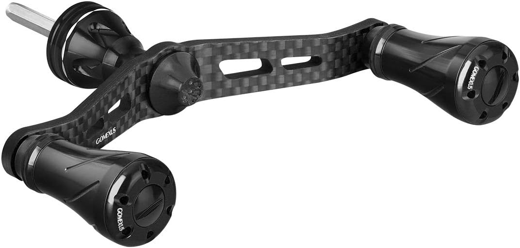 GOMEXUS Lock Type Spinning Reel Handle For Daiwa Ninja LT, Revros LT,16 Emeraldas 2508 and Shimano Nasci Sedona Sahara Sienna FE 1000-4000 Double Handle Carbon 98mm