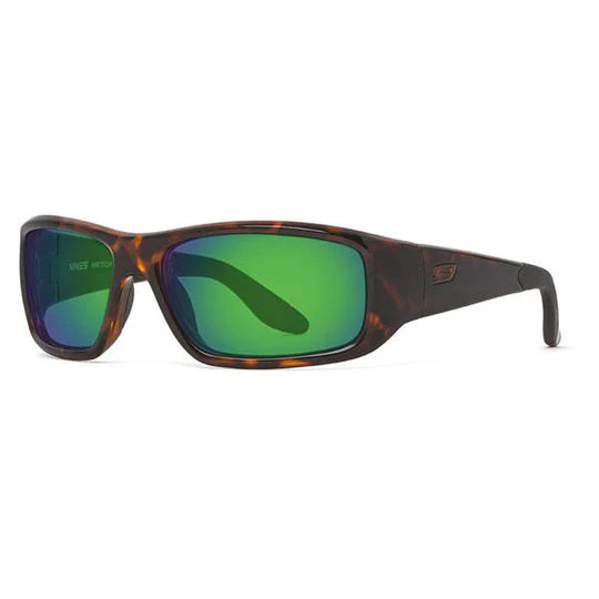 FALCON - NIRTECH® Polarized Poly-Carbonate Tortoise Lens Color: Green Mirror/Brown