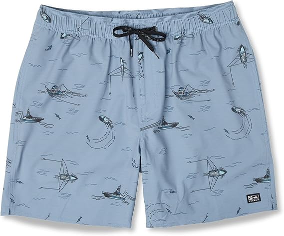 The Dockside Trollin Elastic Waist Shorts 18"