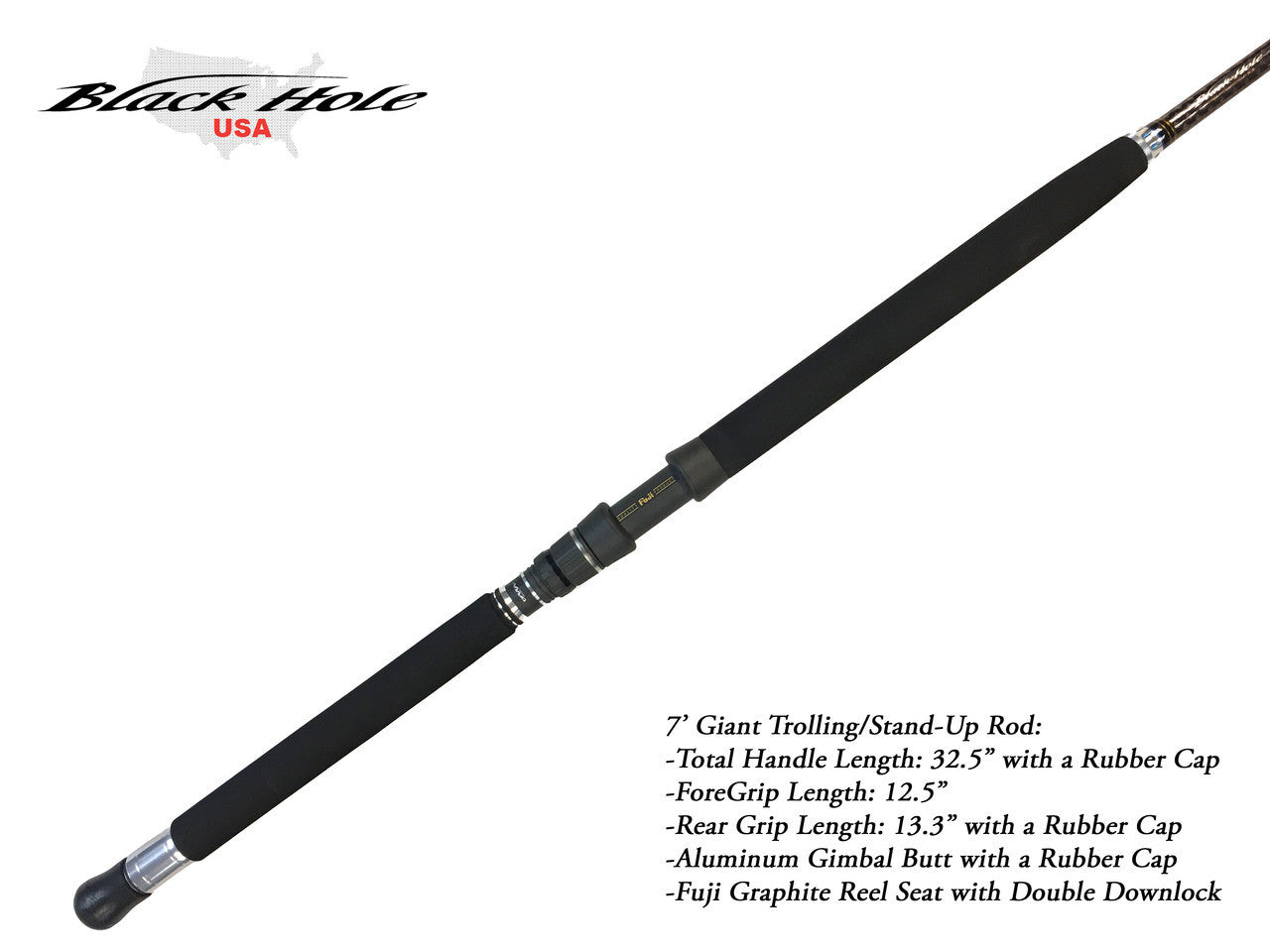 Black Hole 7' GIANT Trolling/Big Game Stand-up Jigging Rod