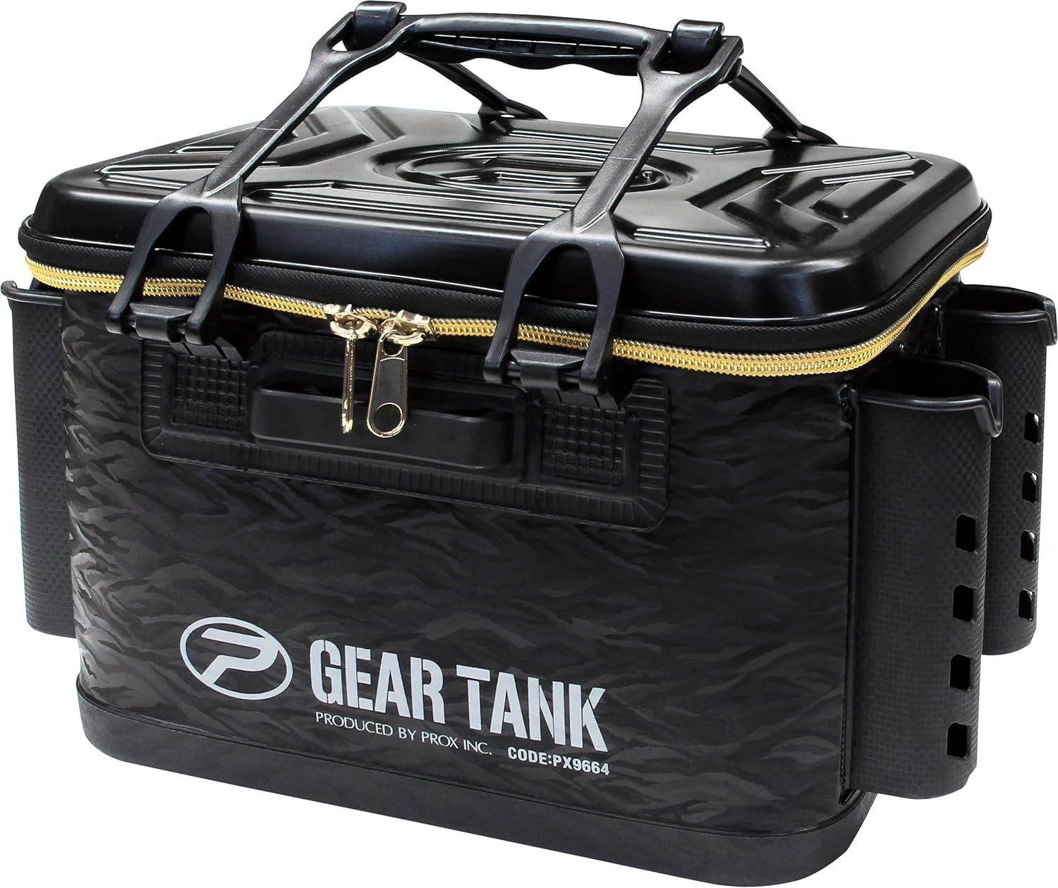 GEAR TANK WITH ROD HOLDER