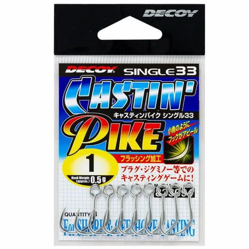Decoy Hooks Single33 Castin' Pike