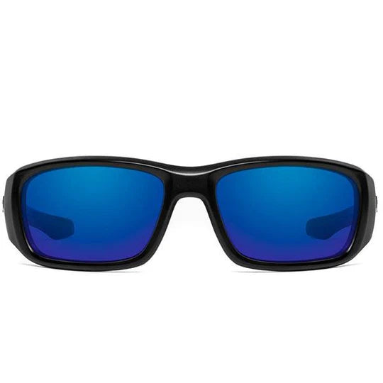 HAVASU - NIRTECH® Polarized Poly-Carbonate Glossy Black Lens Color: Deep Blue Mirror/Gray
