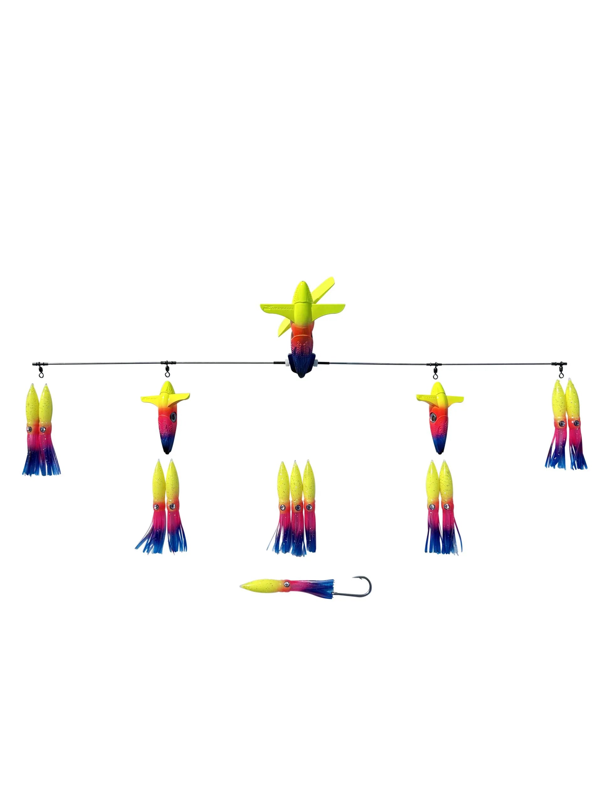 36" Wingman with 6" Shell Squid
