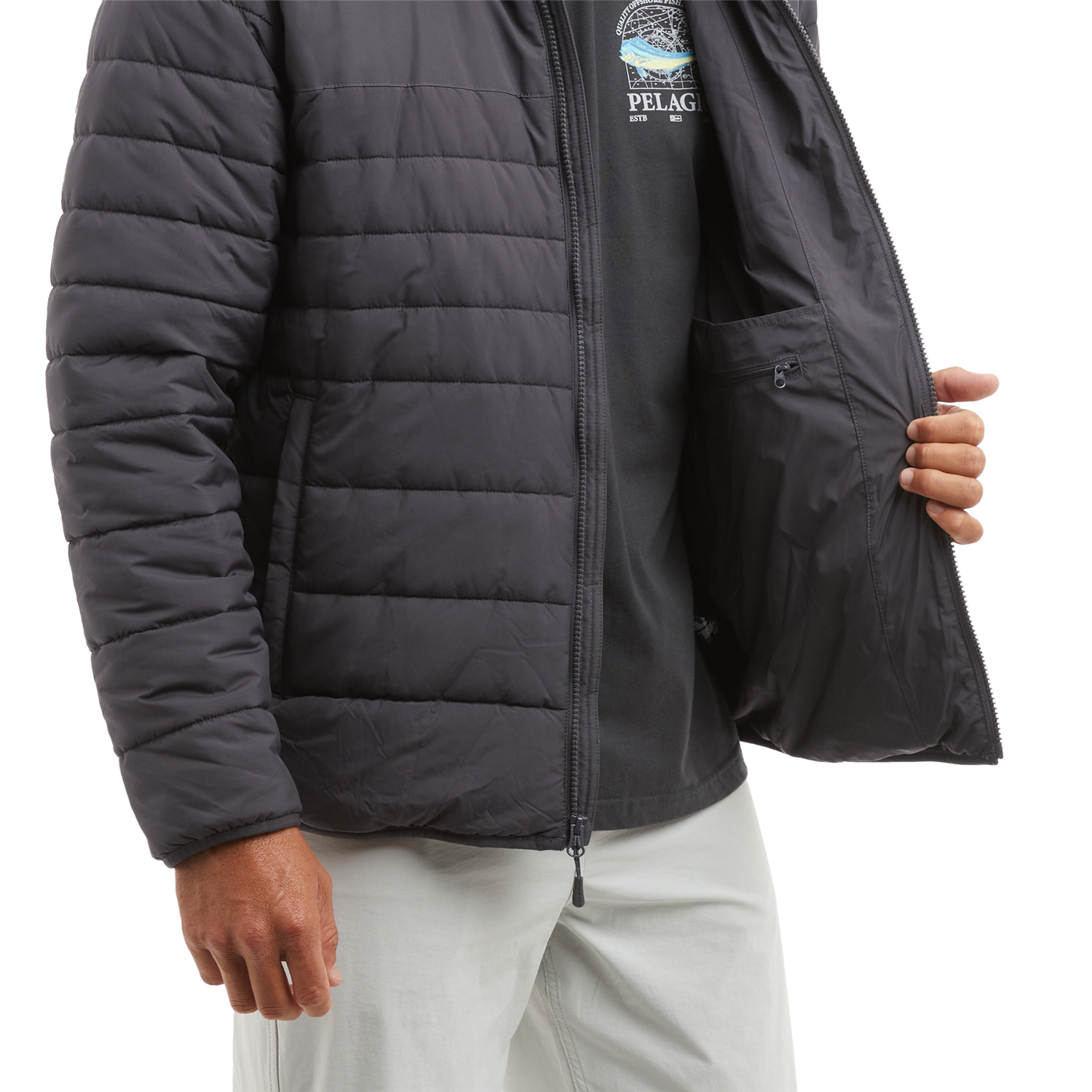 Pelagic Cold Front Puff Puffer Jacket Graphite