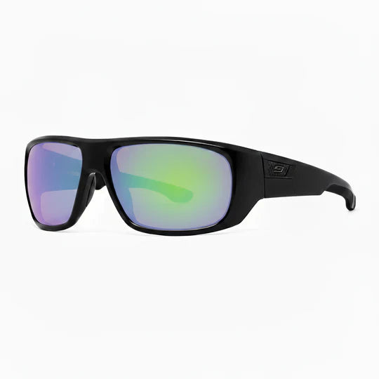 ST. JOHNS - NIRTECH® Polarized Poly-Carbonate Matte Black Lens Color:Chartreuse