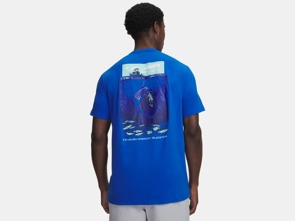 Under Armour x BlacktipH Men's Fish Species Tuna Graphic Shirt - Blue Strike
