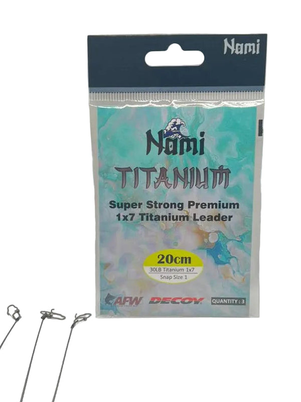 WIRE LEADER 30LB TITANIUM - 3pack