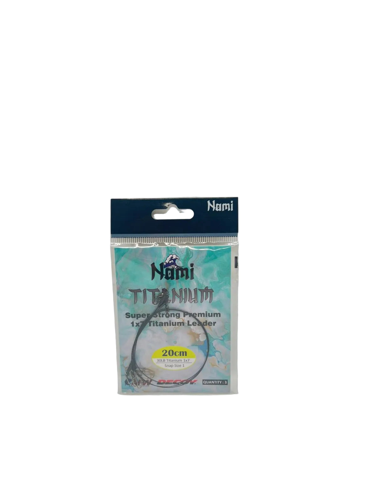 WIRE LEADER 30LB TITANIUM - 3pack