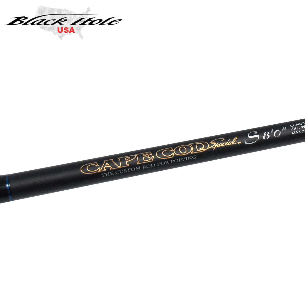 Black Hole 7'6", 8'0" Cape Cod Special GRAPHITE Popping Rods