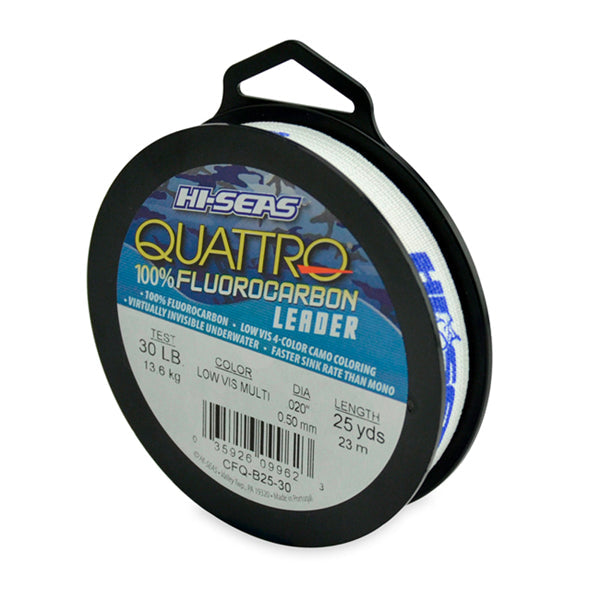 Quattro 100% Fluorocarbon Leader  Camo