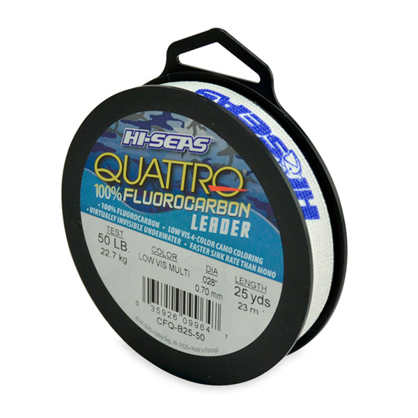 Quattro 100% Fluorocarbon Leader  Camo