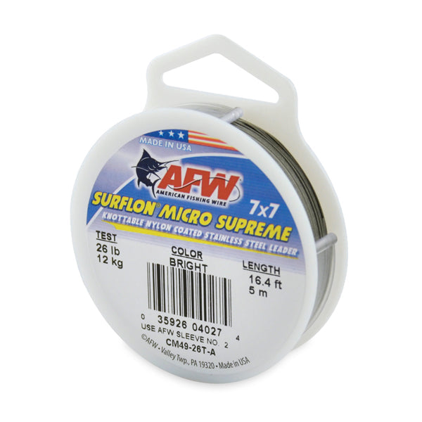 Surflon Micro Supreme, Nylon Coated 7x7 Stainless Steel Leader Wire
