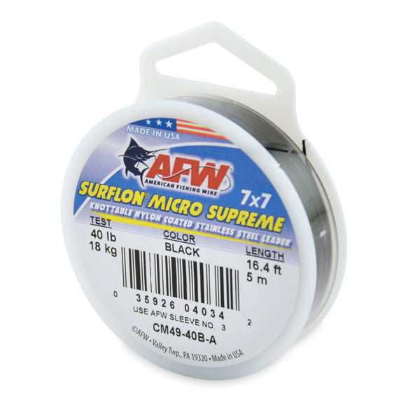Surflon Micro Supreme, Nylon Coated 7x7 Stainless Steel Leader Wire