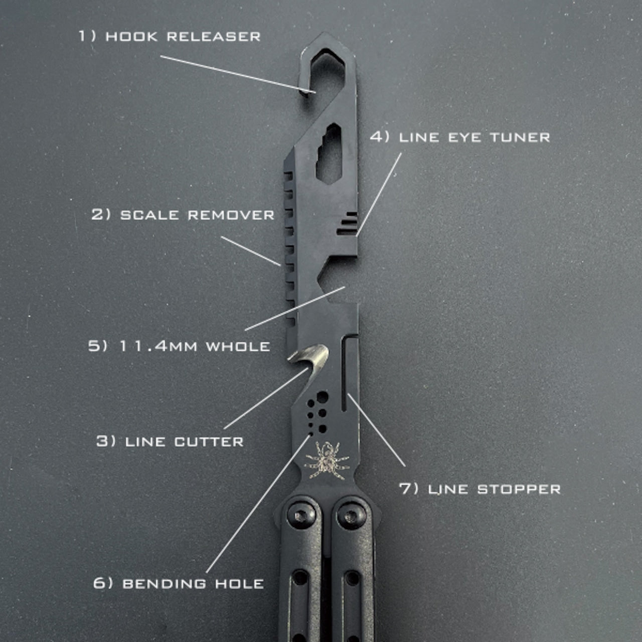 BUTTERFLY FISHING TOOL MATT BLACK