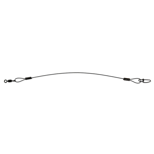 Surflon Leaders, Nylon Coated 1x7 Stainless Steel Wire Black 3 pc