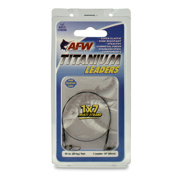 Titanium Surfstrand Bare 1x7 Wire Leaders Black Oxide 1 pc