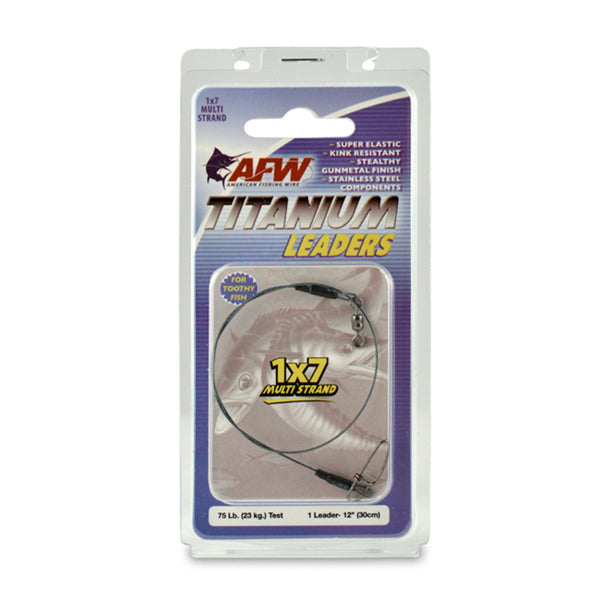 Titanium Surfstrand Bare 1x7 Wire Leaders Black Oxide 1 pc