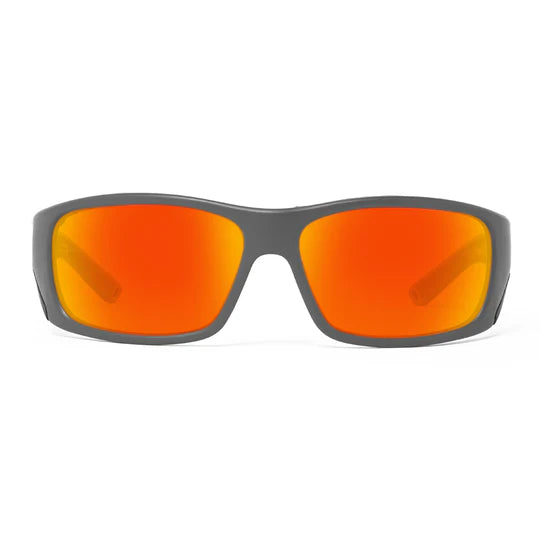 FORK - NIRTECH® Polarized Poly-Carbonate Matte Gray Lens Color: Ornge Coating/Amber