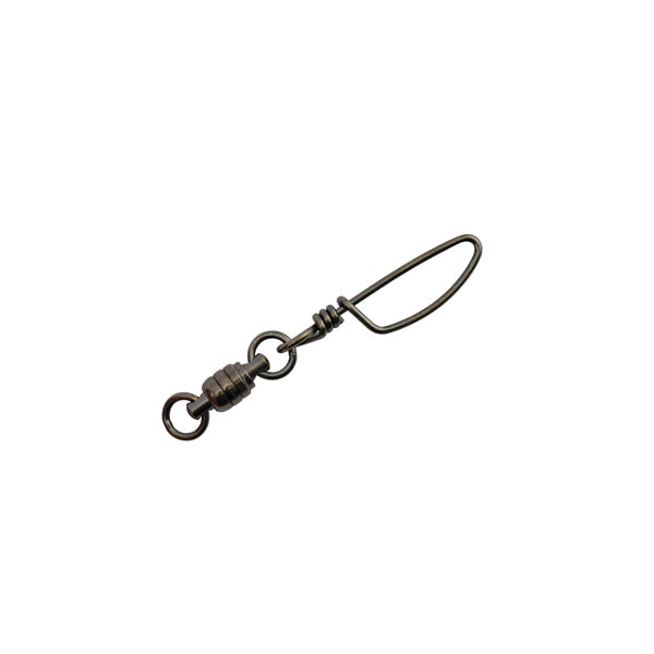 Stainless Steel Ball Bearing Snap Swivels With Double Welded Rings Gunmetal Black