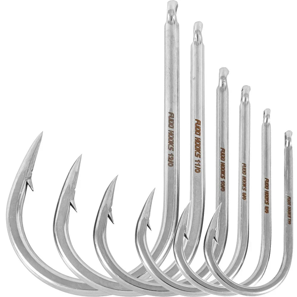 Curved Needle Eye Hooks (2 Pack)