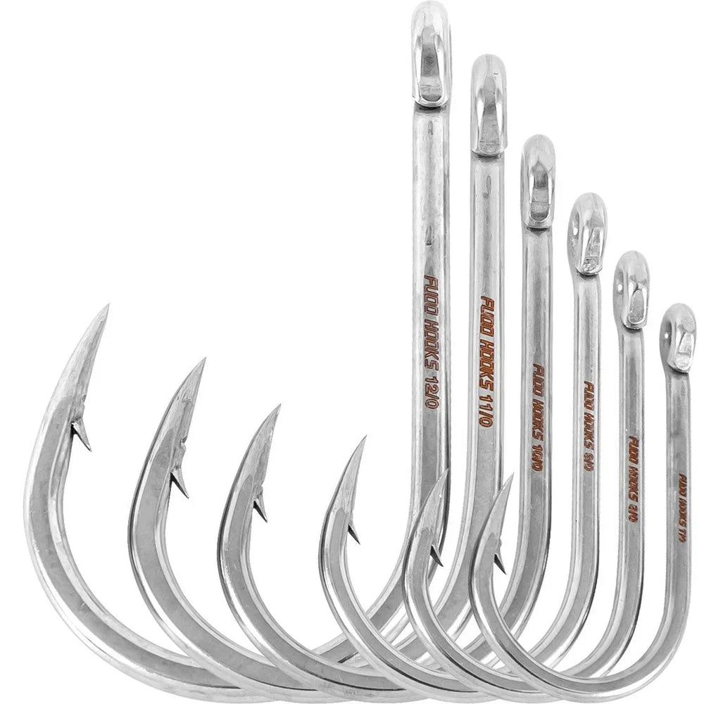 Curved Needle Eye Hooks (2 Pack)