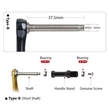 Gomexus Titanium Reel Power Knob T105 for Shimano