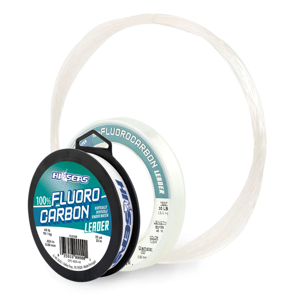 100% Fluorocarbon Leader Clear  25 yd / 23 m