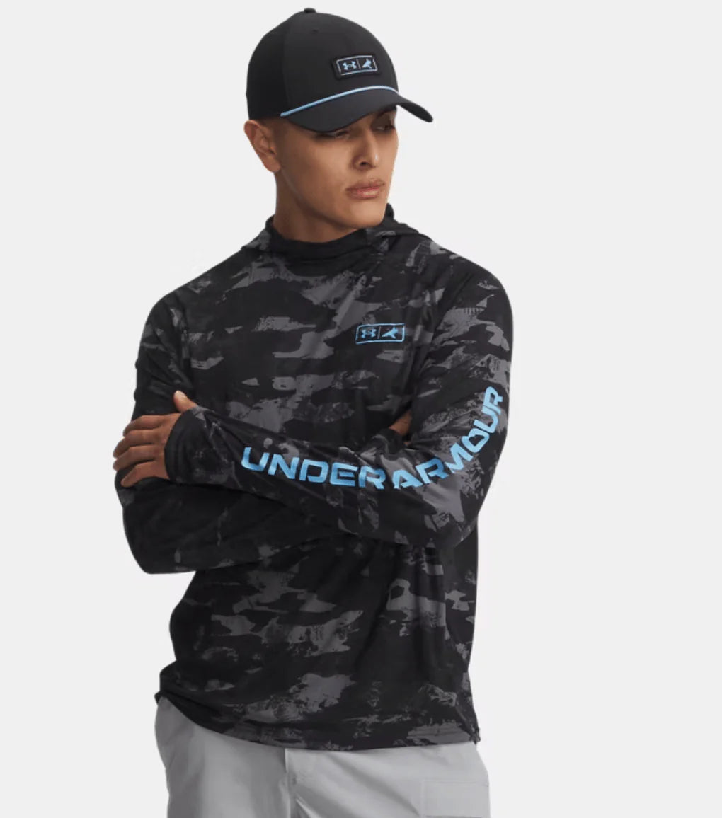 Under Armour x BlacktipH Men’s Elite Performance Camo Hoodie - Black