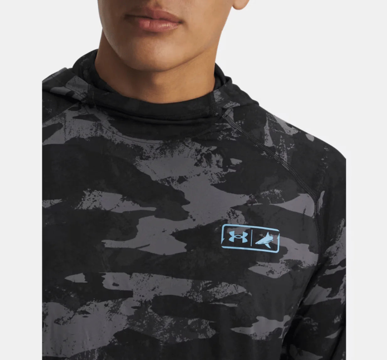 Under Armour x BlacktipH Men’s Elite Performance Camo Hoodie - Black