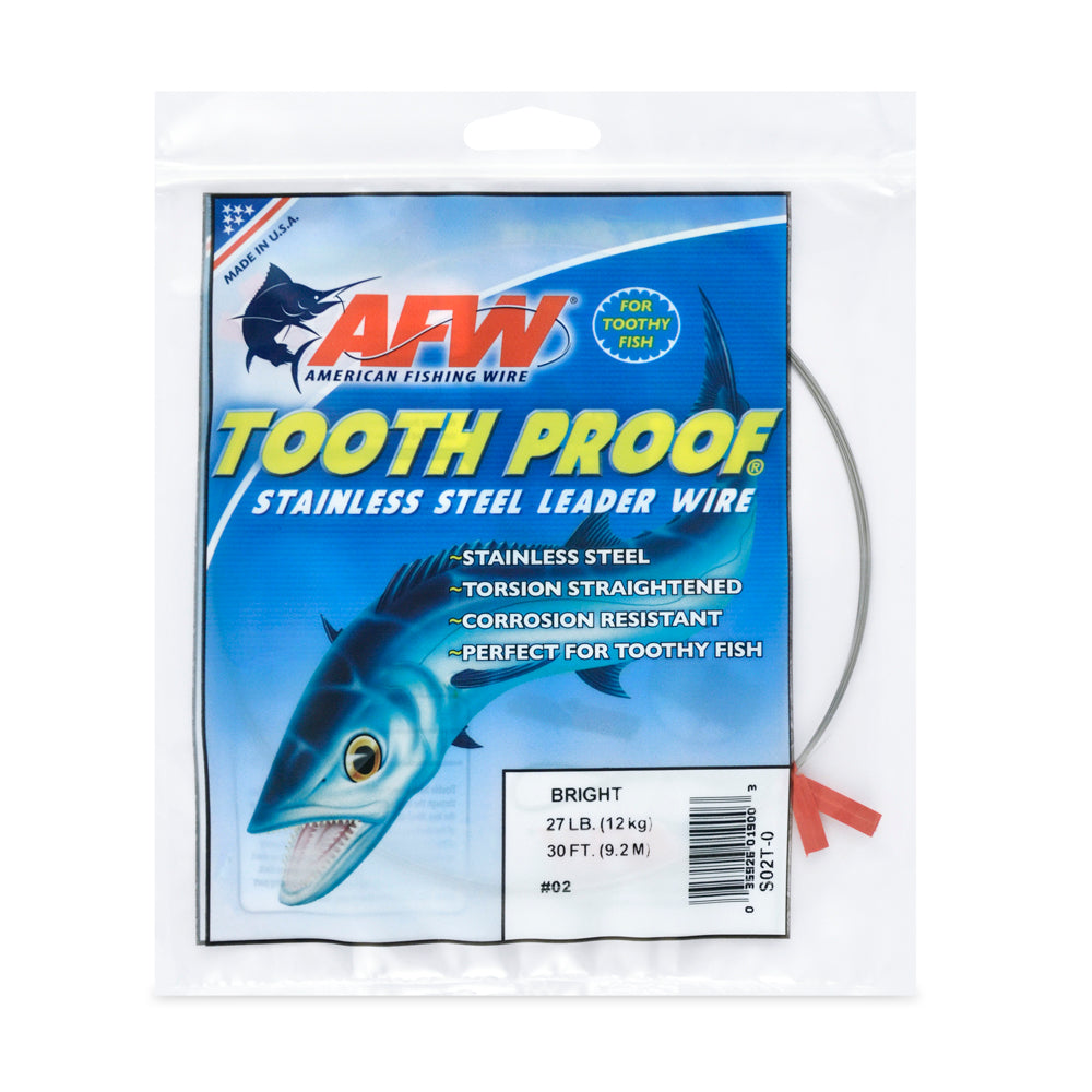 Tooth Proof Stainless Steel Single Strand Leader Wire