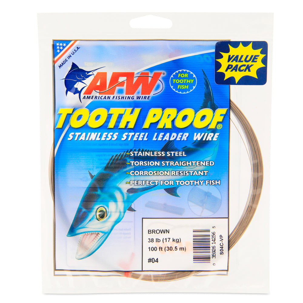 Tooth Proof Stainless Steel Single Strand Leader Wire