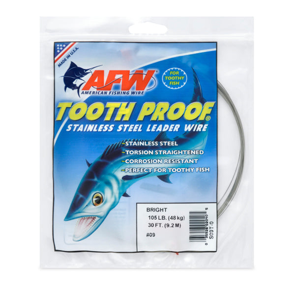 Tooth Proof Stainless Steel Single Strand Leader Wire