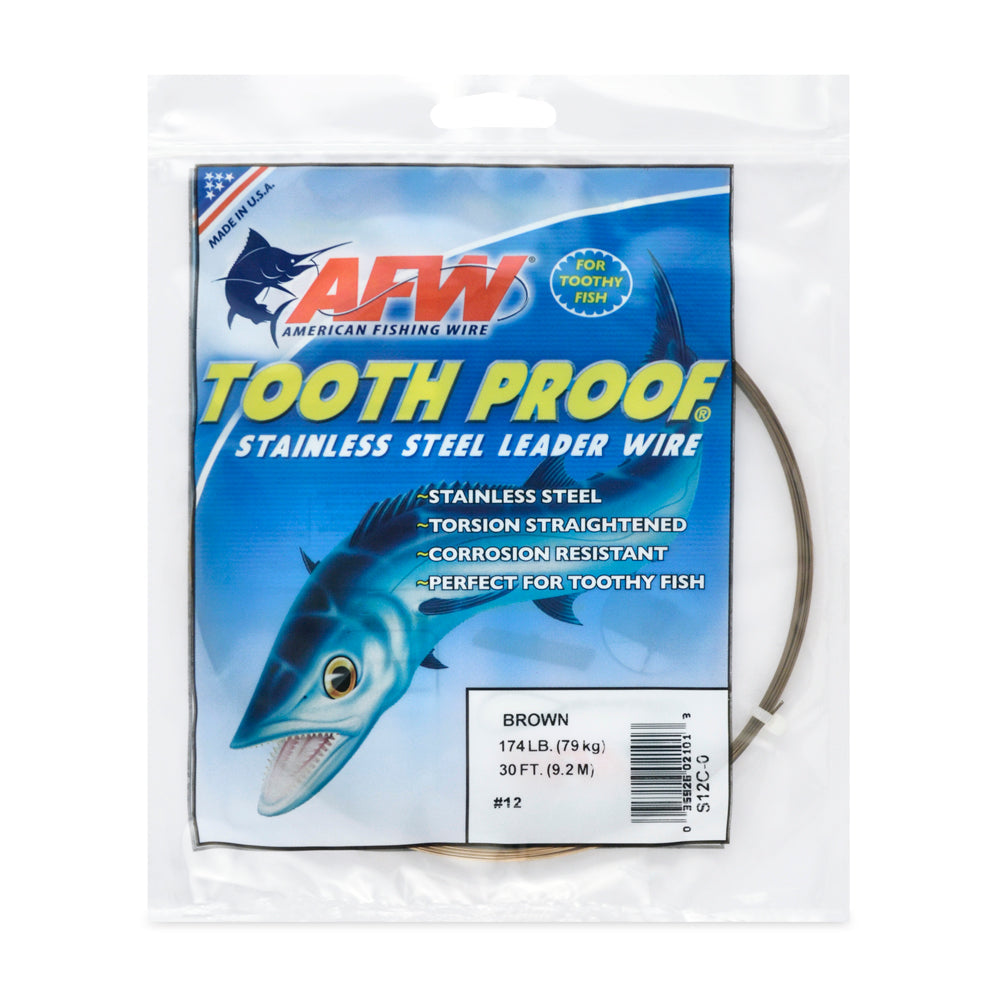 Tooth Proof Stainless Steel Single Strand Leader Wire