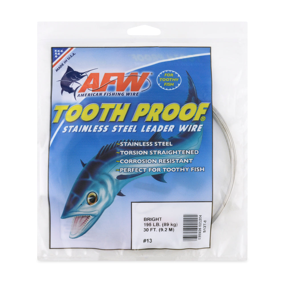Tooth Proof Stainless Steel Single Strand Leader Wire