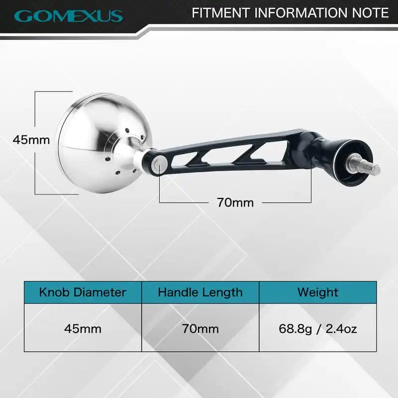 Gomexus Aluminum Handle for Stradic SW 5000-6000 /Saragoasa SW 6000-8000 CJ70