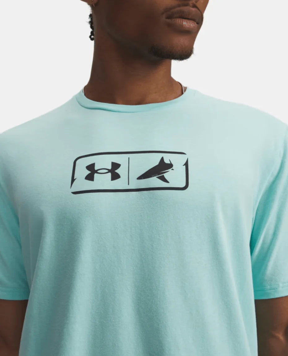 Under Armour x BlacktipH Men’s Fish Logo T-Shirt - Neo Turquoise