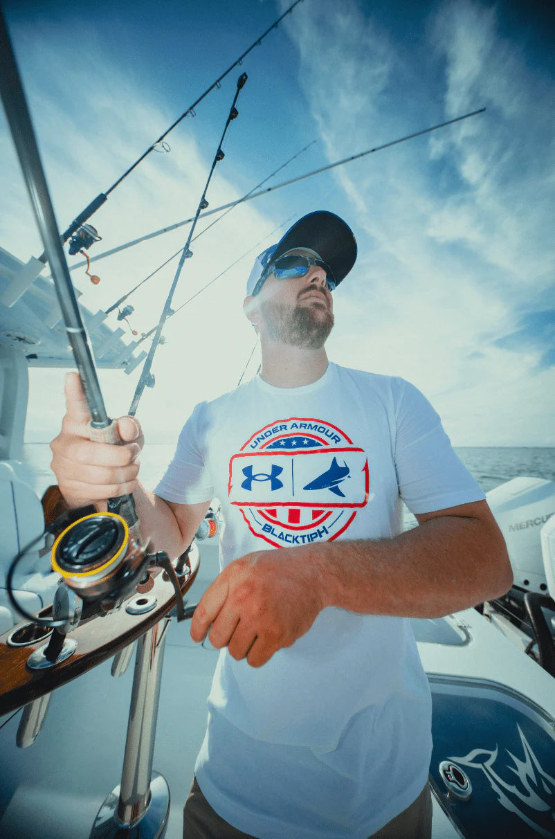 Under Armour x BlacktipH Men's Fish Species USA Graphic Shirt - White