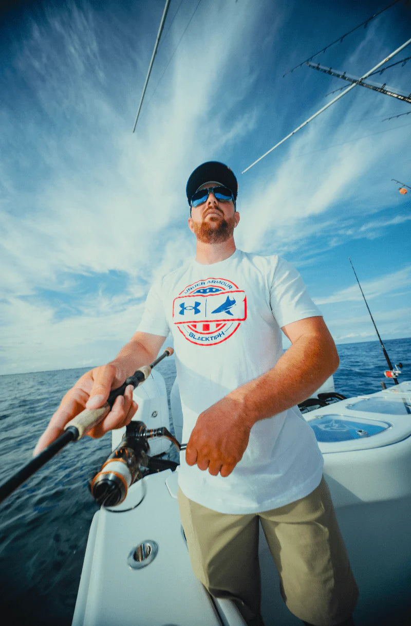 Under Armour x BlacktipH Men's Fish Species USA Graphic Shirt - White