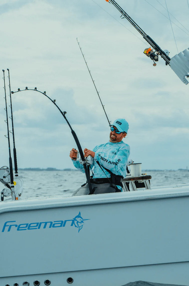 Under Armour x BlacktipH Men's Fishing Hat - Turquoise | BlacktipH