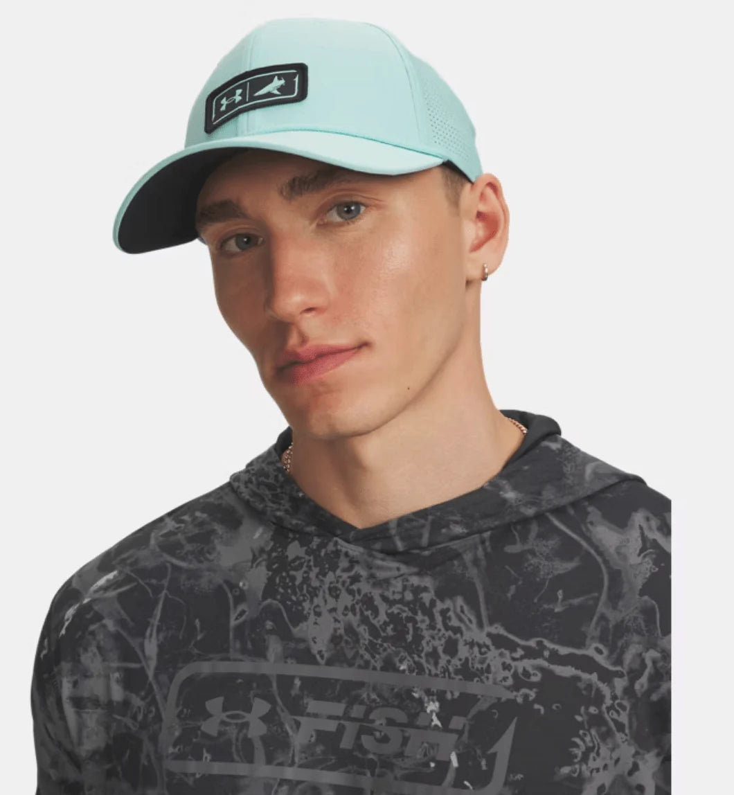Under Armour x BlacktipH Men's Fishing Hat - Turquoise | BlacktipH
